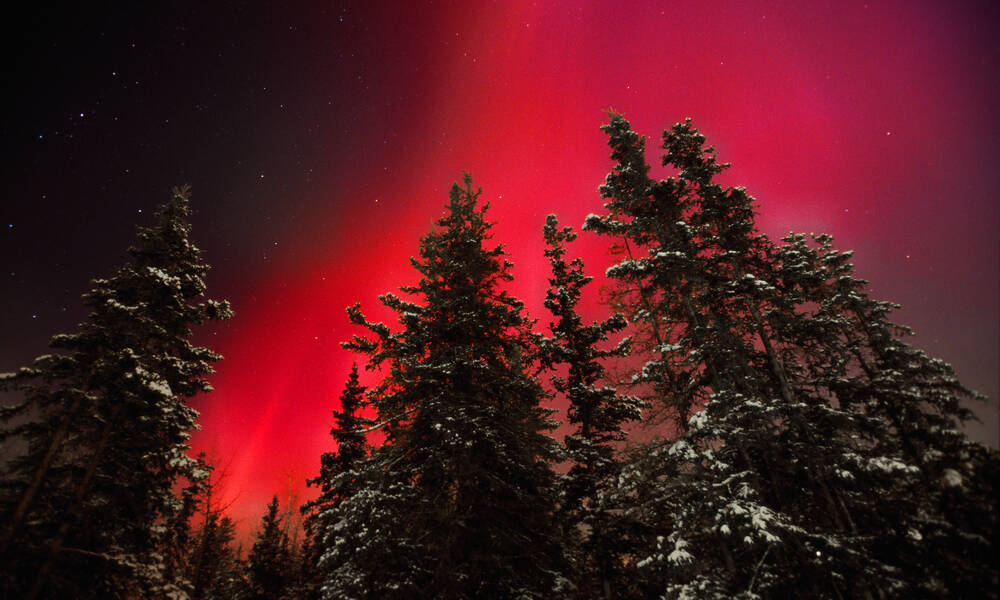 Het noorderlicht, Yukon, Canada