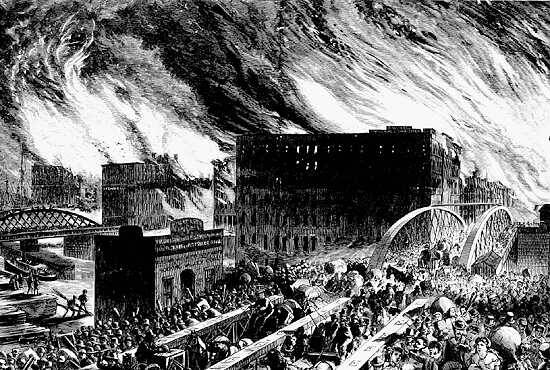 1871: Grote brand van Chicago