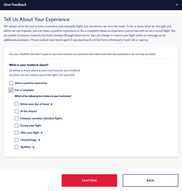 Kies de reden van de claim