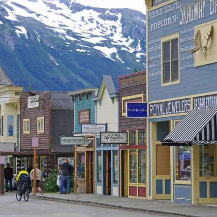Skagway, straatbeeld Skagway Alaska