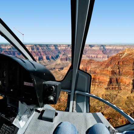Helikoptervlucht boven de Grand Canyon