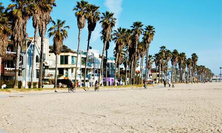 Fietsen in Venice Beach, LA
