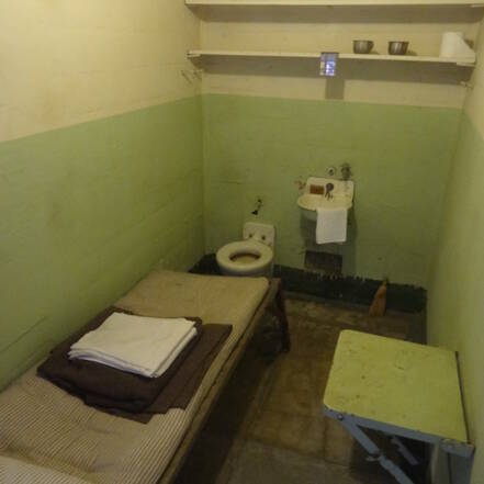 Cel op Alcatraz gevangeniseiland