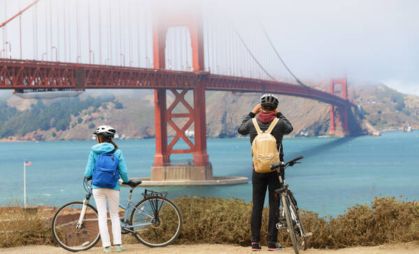 San Francisco, fietsen Golden Gate Bridge