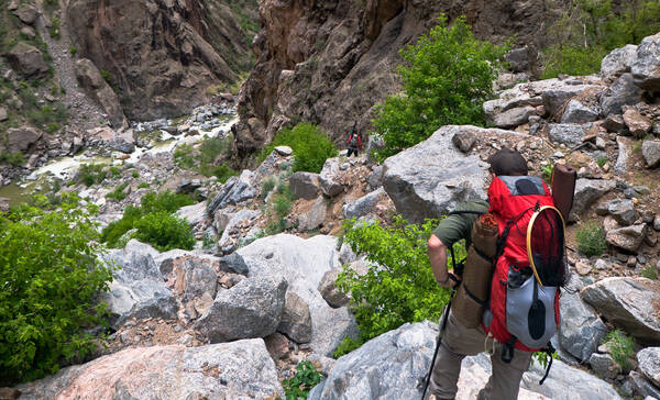 hiken in black canyon of the gunnison