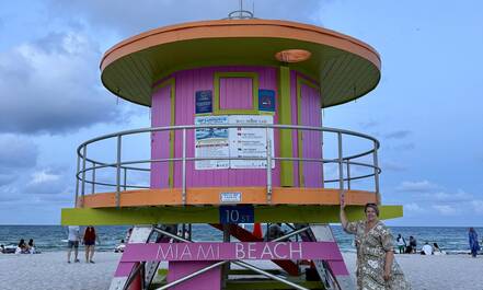 Strandwachtershuisje in Miami