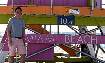strandwachtershuisje in Miami