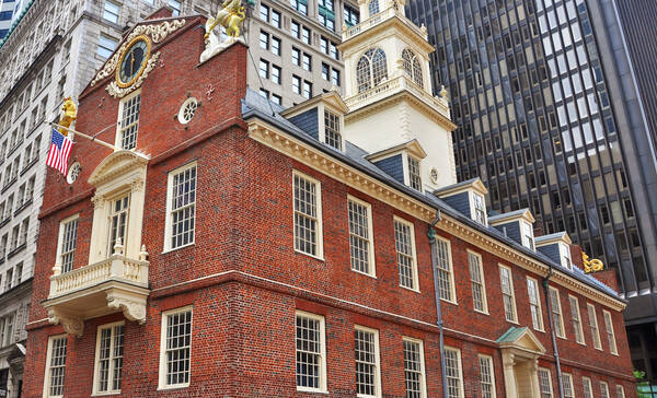 Boston Old State House aan de Freedom Trail