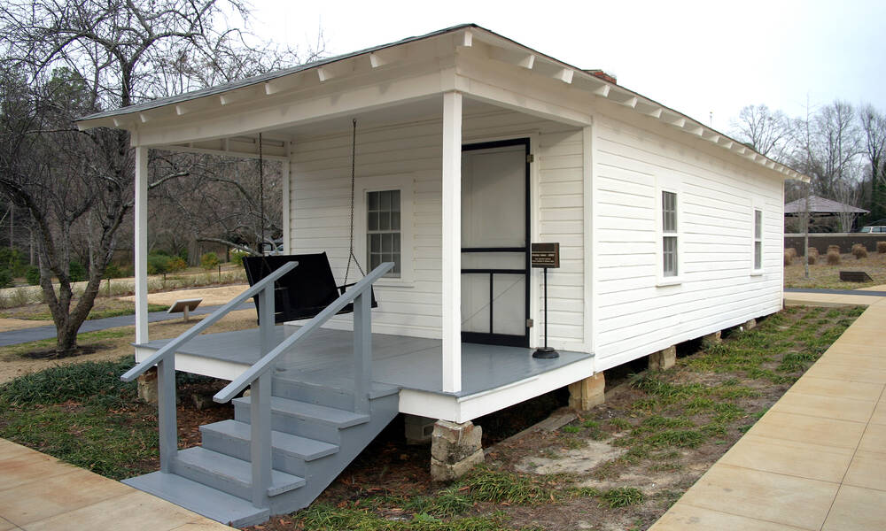 Het geboortehuis van Elvis Presley in Tupelo, Mississippi