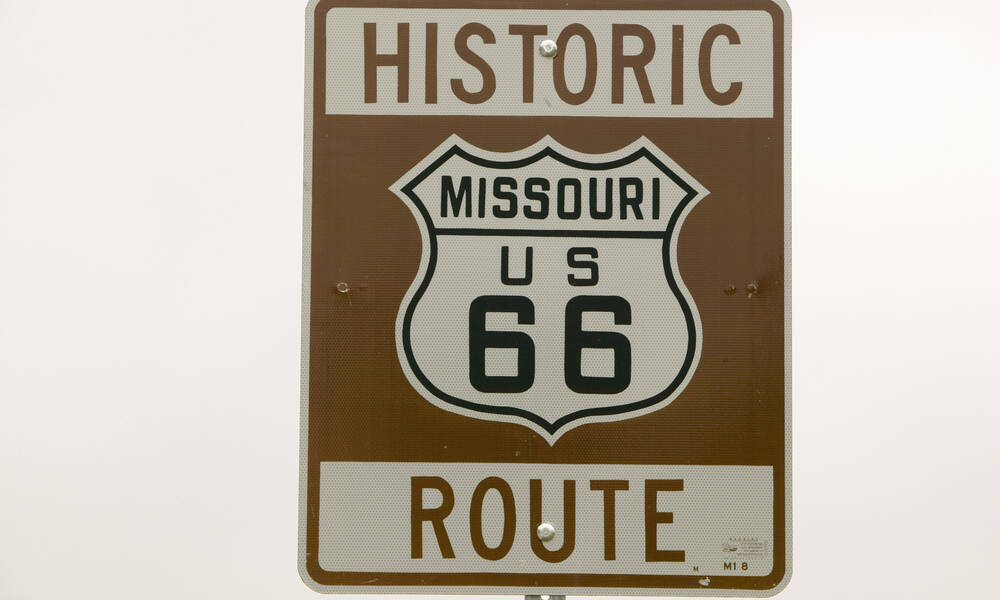 Route 66 loopt door Missouri Route 66 loopt door Missouri
