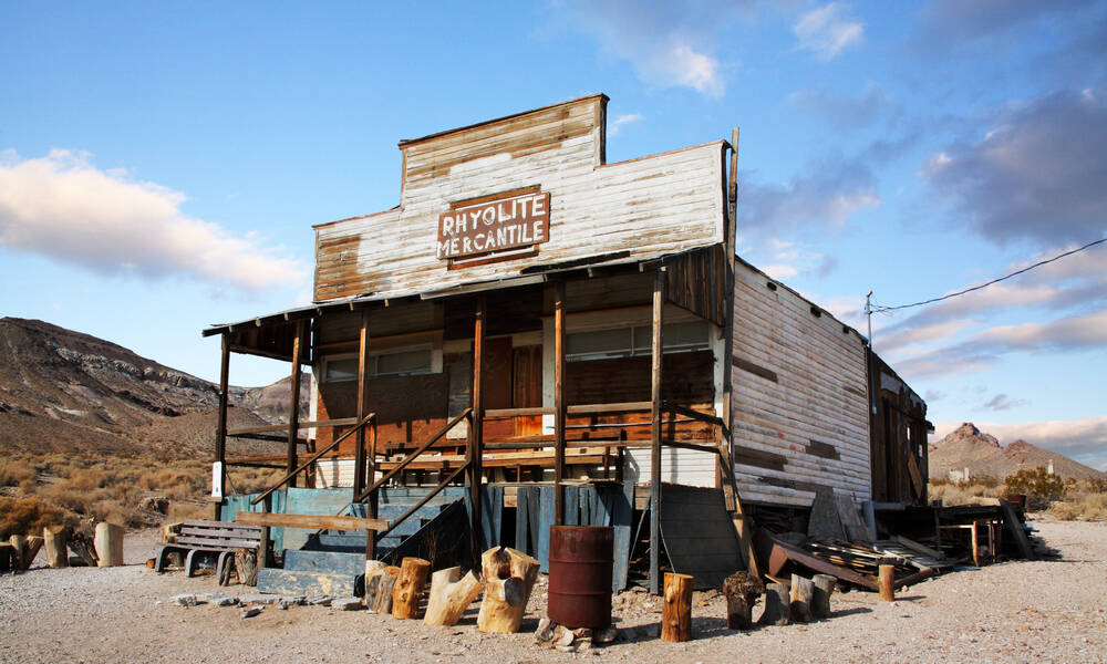 Rhyolite ghost town, Nevada