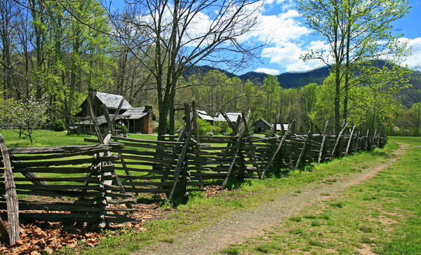 Indian Village in de Great Smoky Mountains