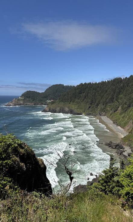 uitzicht ruige rotskust Oregon