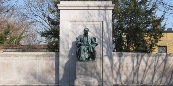 James Buchanan Monument in Washington DC