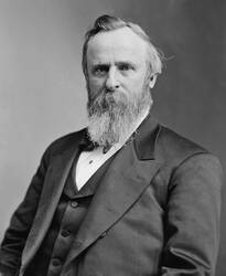 Portret van president Rutherford Birchard Hayes, president van de VS (1877-1881)