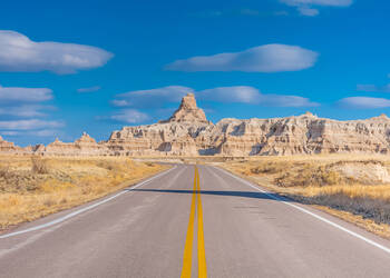 Badlands South Dakota vanuit Wall