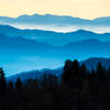 Great Smoky Mountains vanaf Newfound Gap Road