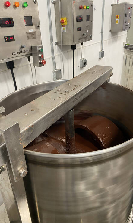 Het maken van chocola