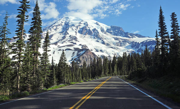 Mount Rainier Sunrise Road