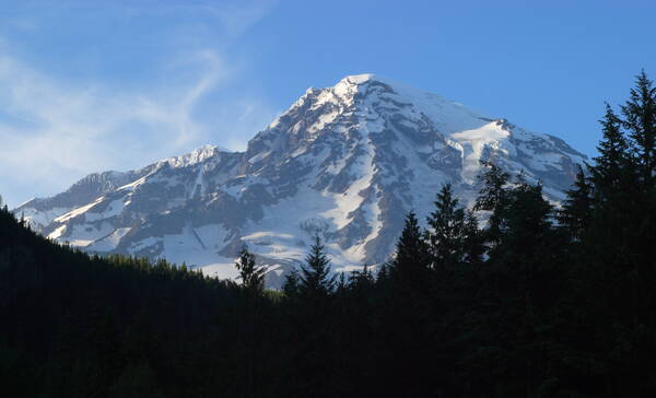 Mount Rainier vanuit Longmire