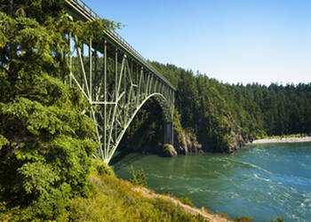 Deception Pass State Park op Whidbey Island