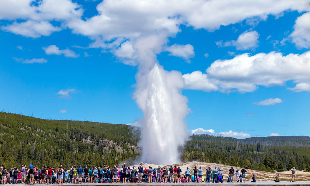 Geisers in Yellowstone National Park, Wyoming