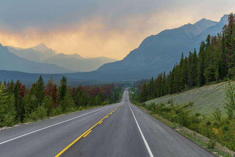 Jasper National Park, rookwolk Jasper