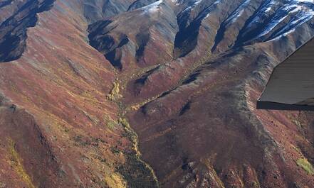 Tombstone Territorial Park luchtfoto