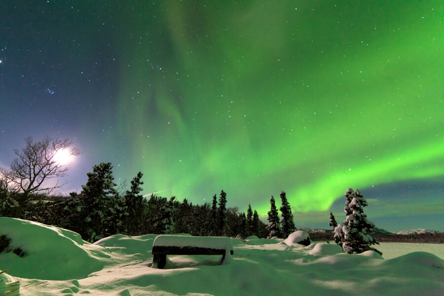 Yukon winter noorderlicht