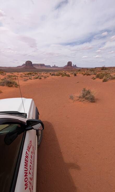 Op de foto zie je Monument Valley in Utah