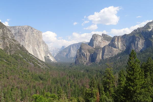 Uitzicht in Yosemite