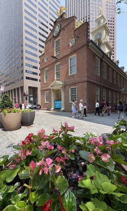 Oude bakstenen gebouwen in Boston