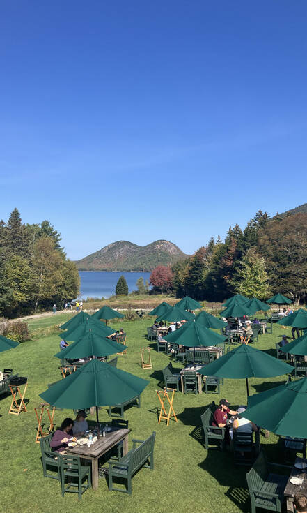Jordan Pond House in Acadia National Park