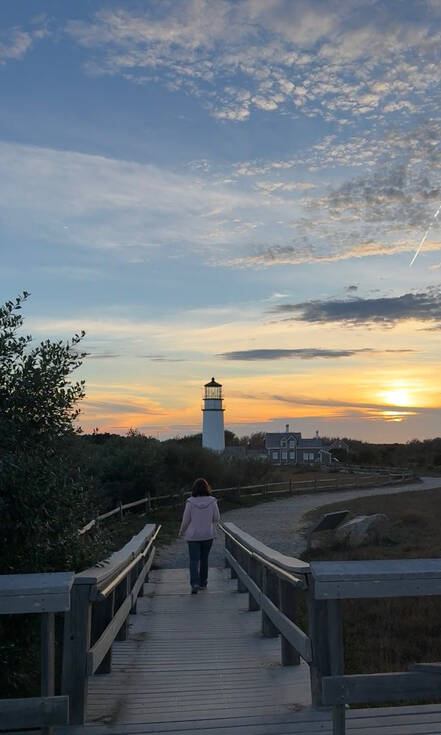 Zonsondergang bij Cape Cod