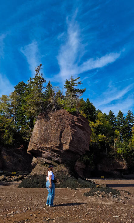 Tessa in Hopewell Rocks Provincial Park