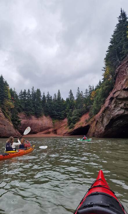 Kajakken in Bay of Fundy