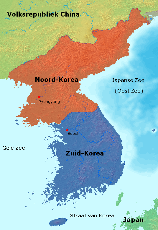 Kaart Korea