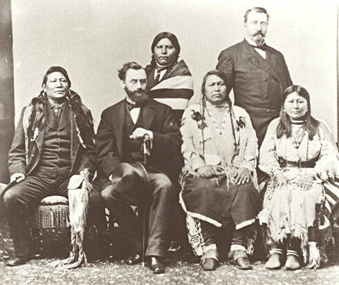 Ute-indianen in de jaren 1880