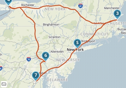 Groepsreis Scenic Northeast