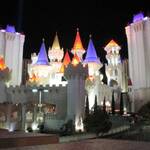 Excalibur Hotel by night